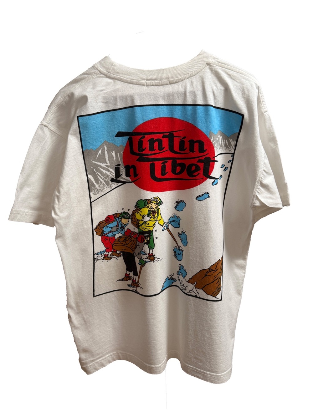 Vintage Tintin In Tibet Short Sleeve Tee - White M